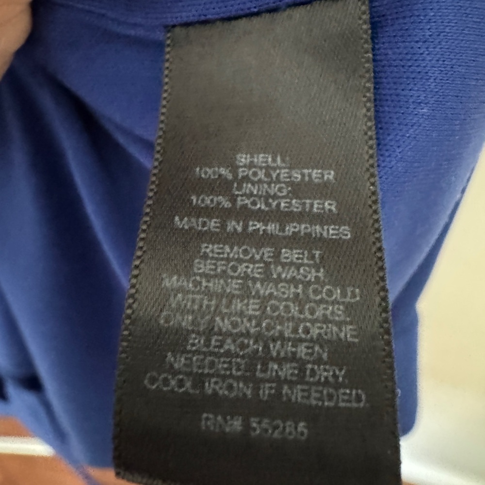 Express: Portofino Shirt Dress in Royal Blue (Size M) - Picture 3 of 6